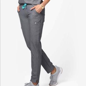 Graphite Gray Figs Scrub Pant - Yola - XS Tall